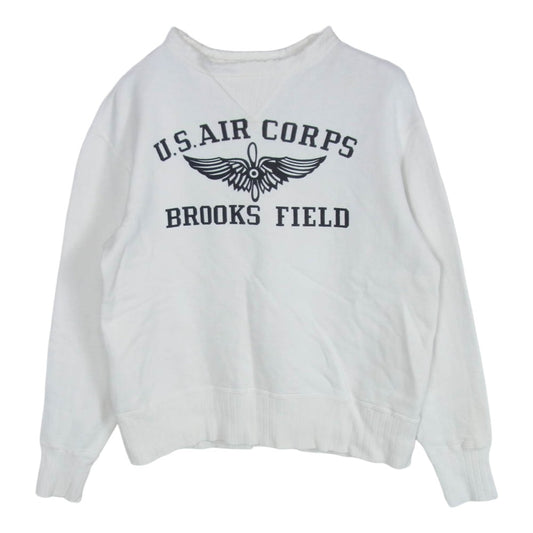 The REAL McCOY'S ザリアルマッコイズ U.S.ARMY AIR CORPS 両V スウェット ホワイト系 M【中古】