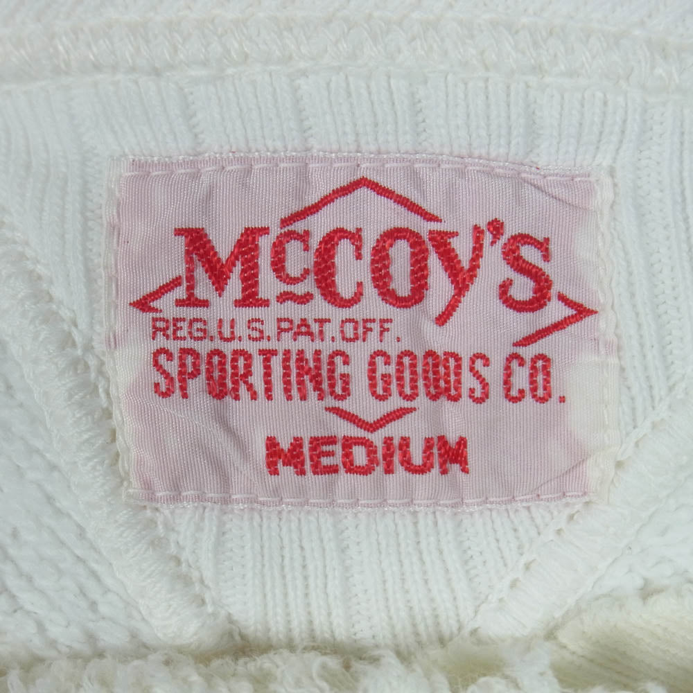 The REAL McCOY'S ザリアルマッコイズ U.S.ARMY AIR CORPS 両V スウェット ホワイト系 M【中古】