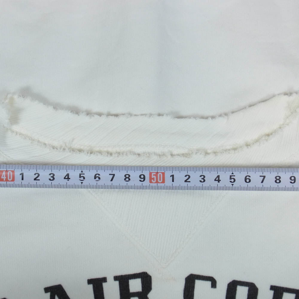 The REAL McCOY'S ザリアルマッコイズ U.S.ARMY AIR CORPS 両V スウェット ホワイト系 M【中古】