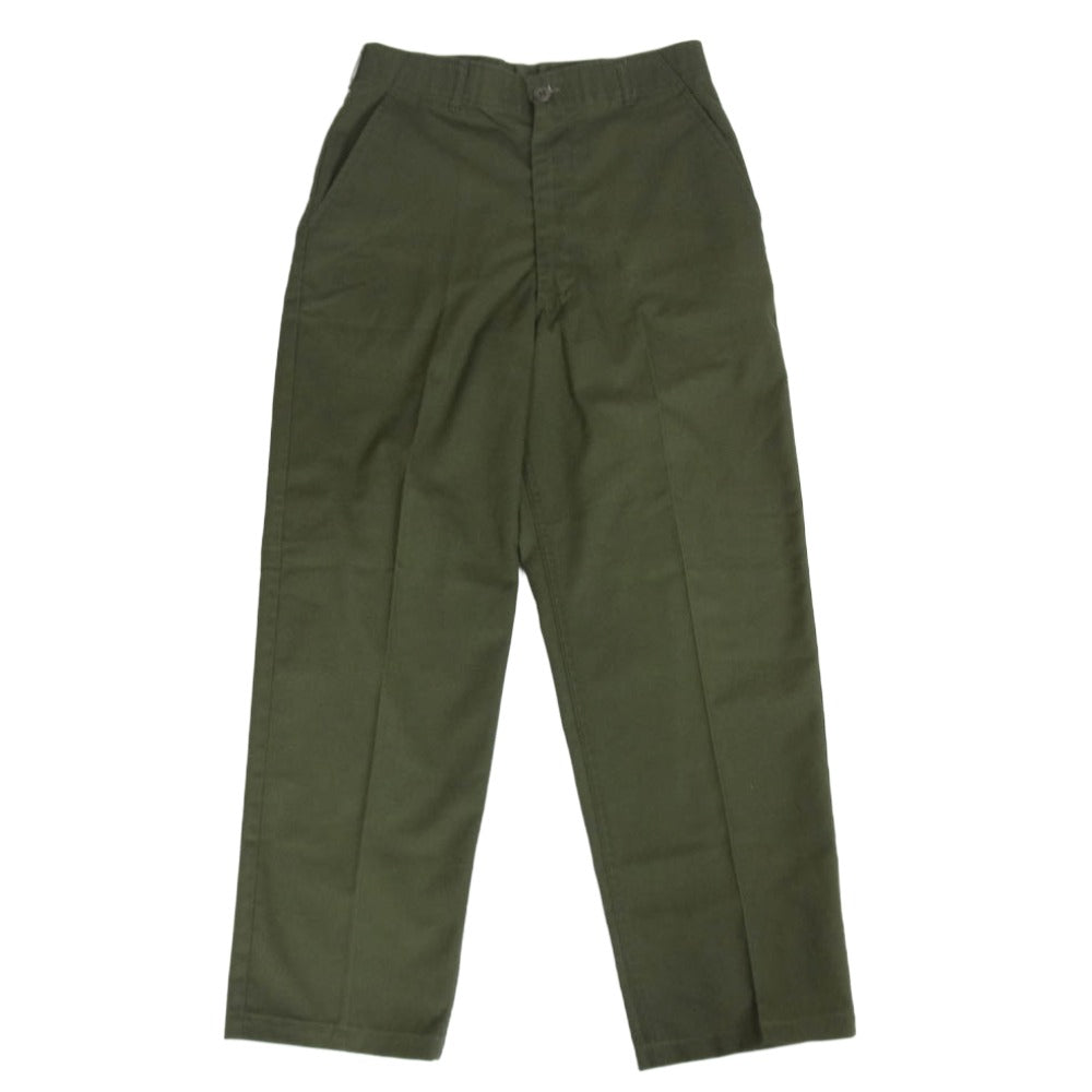 ヴィンテージ 80s US ARMY 米軍 ユーティリティ トラウザーズ ベイカー パンツ カーキ系 32【中古】