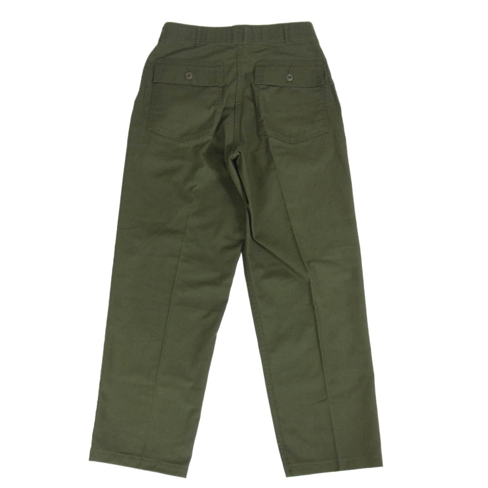 ヴィンテージ 80s US ARMY 米軍 ユーティリティ トラウザーズ ベイカー パンツ カーキ系 32【中古】