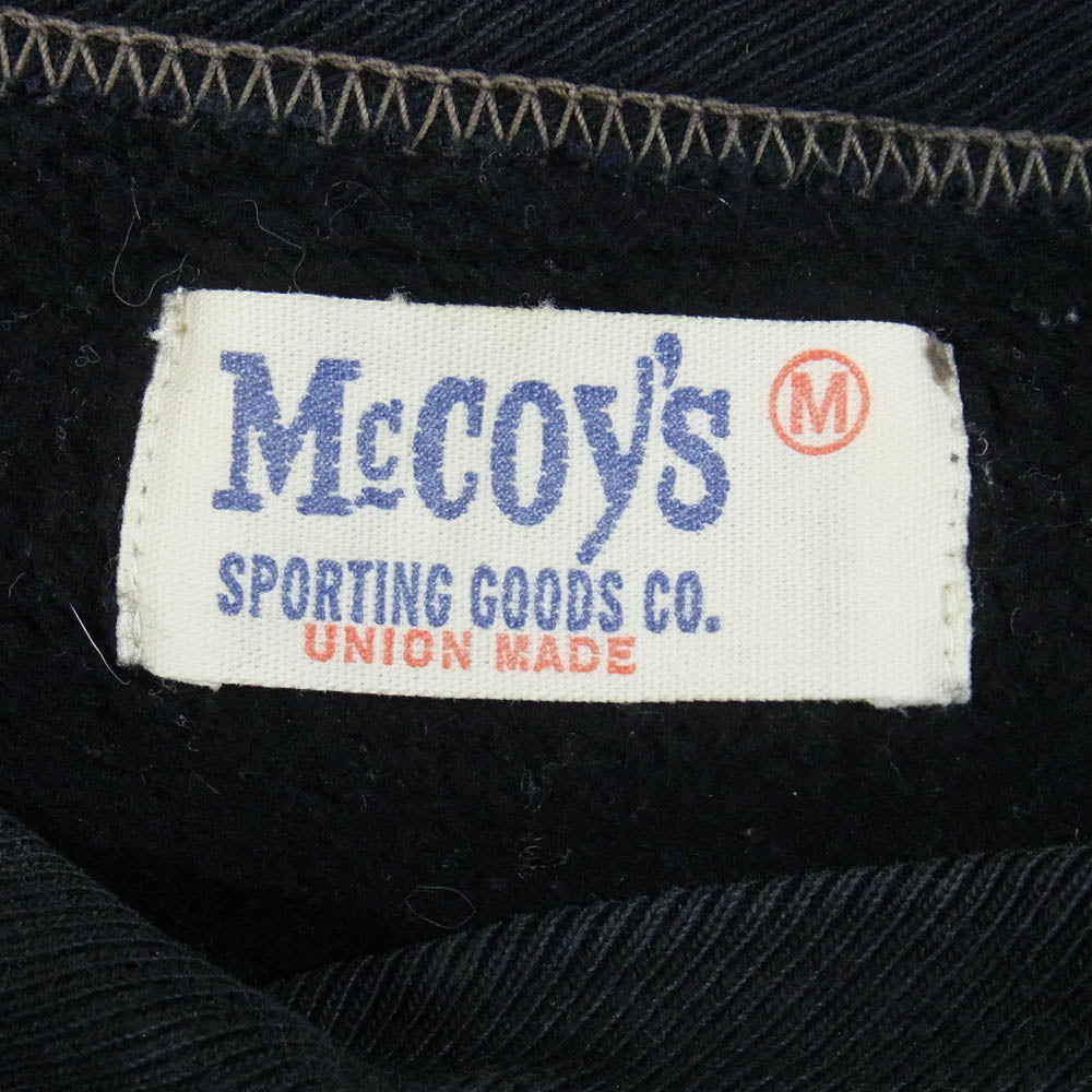 The REAL McCOY'S ザリアルマッコイズ US ARMY プリント 前V スウェット ブラック系 M【中古】