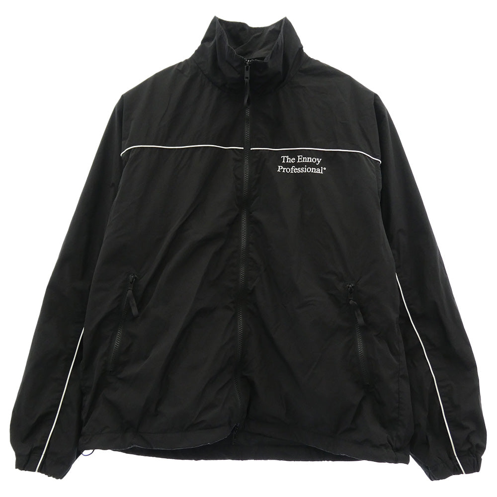 The Ennoy Professional ザ エンノイ プロフェッショナル 26SS SS26BRENJK01LP/SS26BRENPT01LP PIPING NYLON TRACK SUIT パイピング ナイロン トラックスーツ ジャケット ブラック系 M【中古】