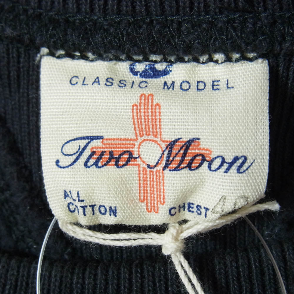 TWO MOON トゥームーン 10299-78 HEAVY WEIGHT SET IN SLEEVES SWEATSHIRT プルオーバー スウェット CARBON BLACK ブラック系 40【美品】【中古】