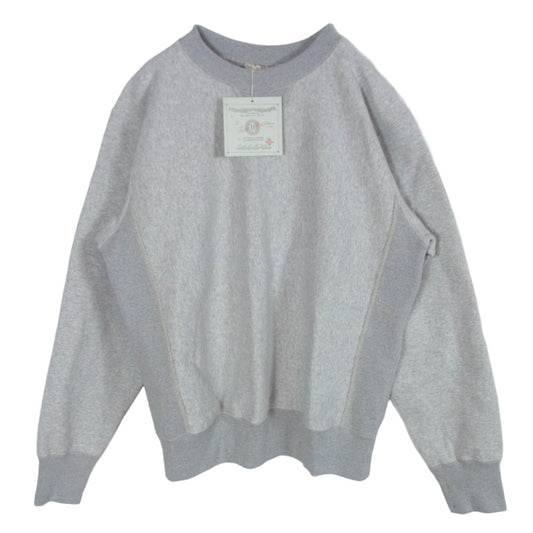 TWO MOON トゥームーン 10299-03 HEAVY WEIGHT SET IN SLEEVES SWEATSHIRT プルオーバー スウェット OATMEAL グレー系 40【美品】【中古】