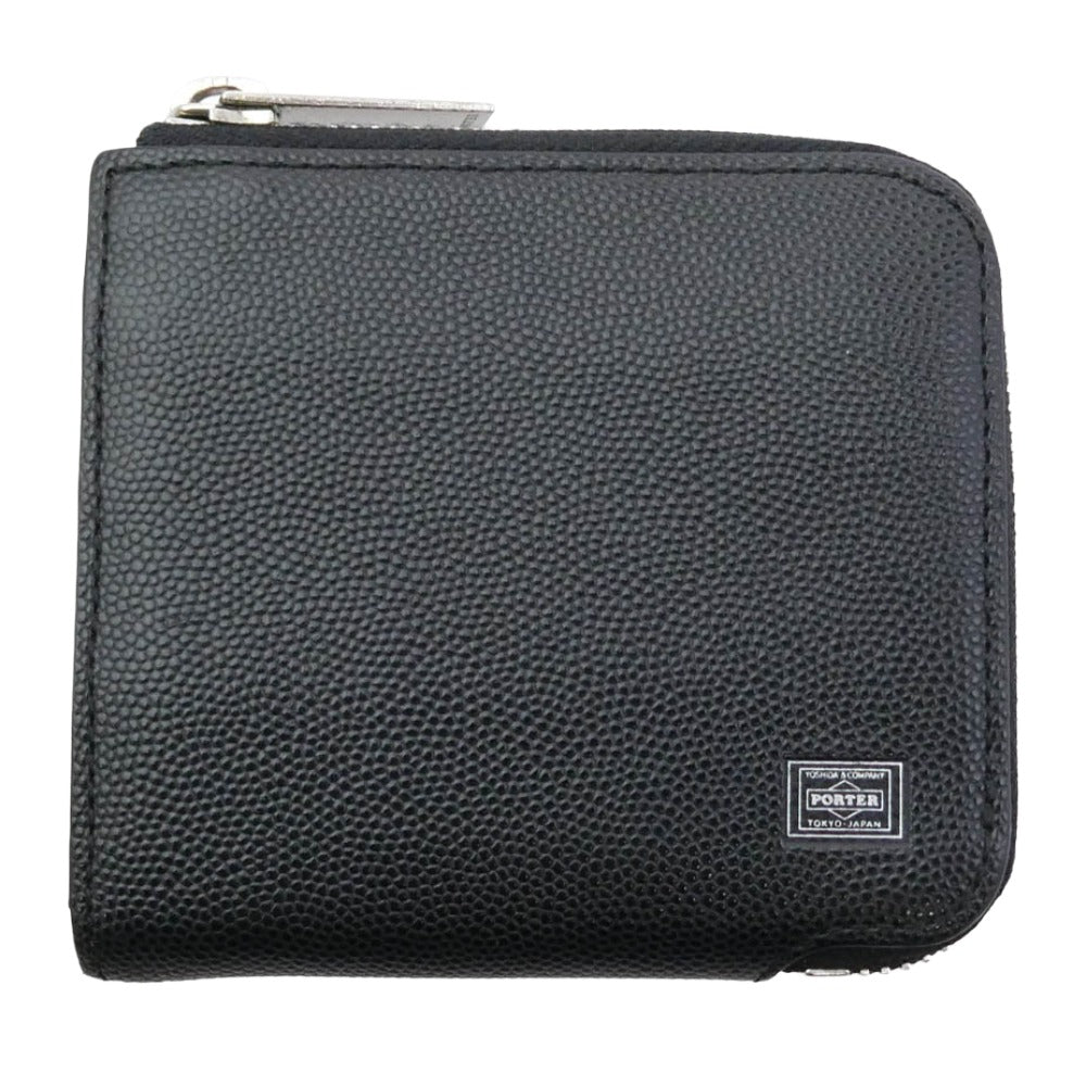PORTER ポーター 030-03441 ABLE WALLET エイブル ジップ L字ファスナー ウォレット 財布 ブラック系【中古】