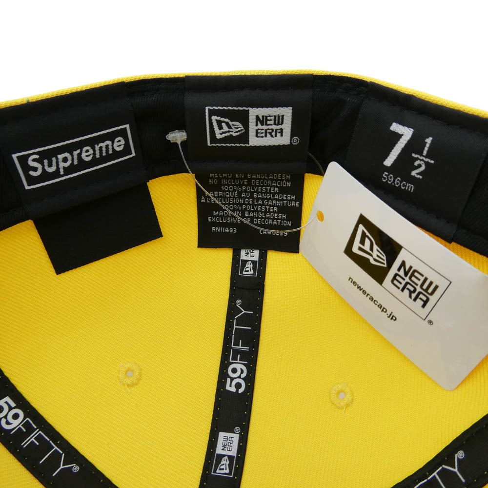 Supreme シュプリーム 20SS Championship Box Logo New Era チャンピオンシップ ボックス ロゴ ニューエラ イエロー系 59.6cm【極上美品】【中古】