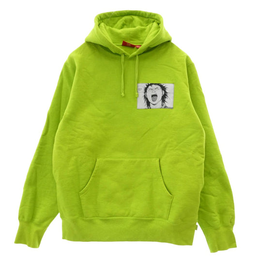 Supreme シュプリーム 17AW AKIRA Patches Hooded Sweatshirt アキラ パッチ フーデッド フーディ パーカー ライトグリーン系 L【中古】