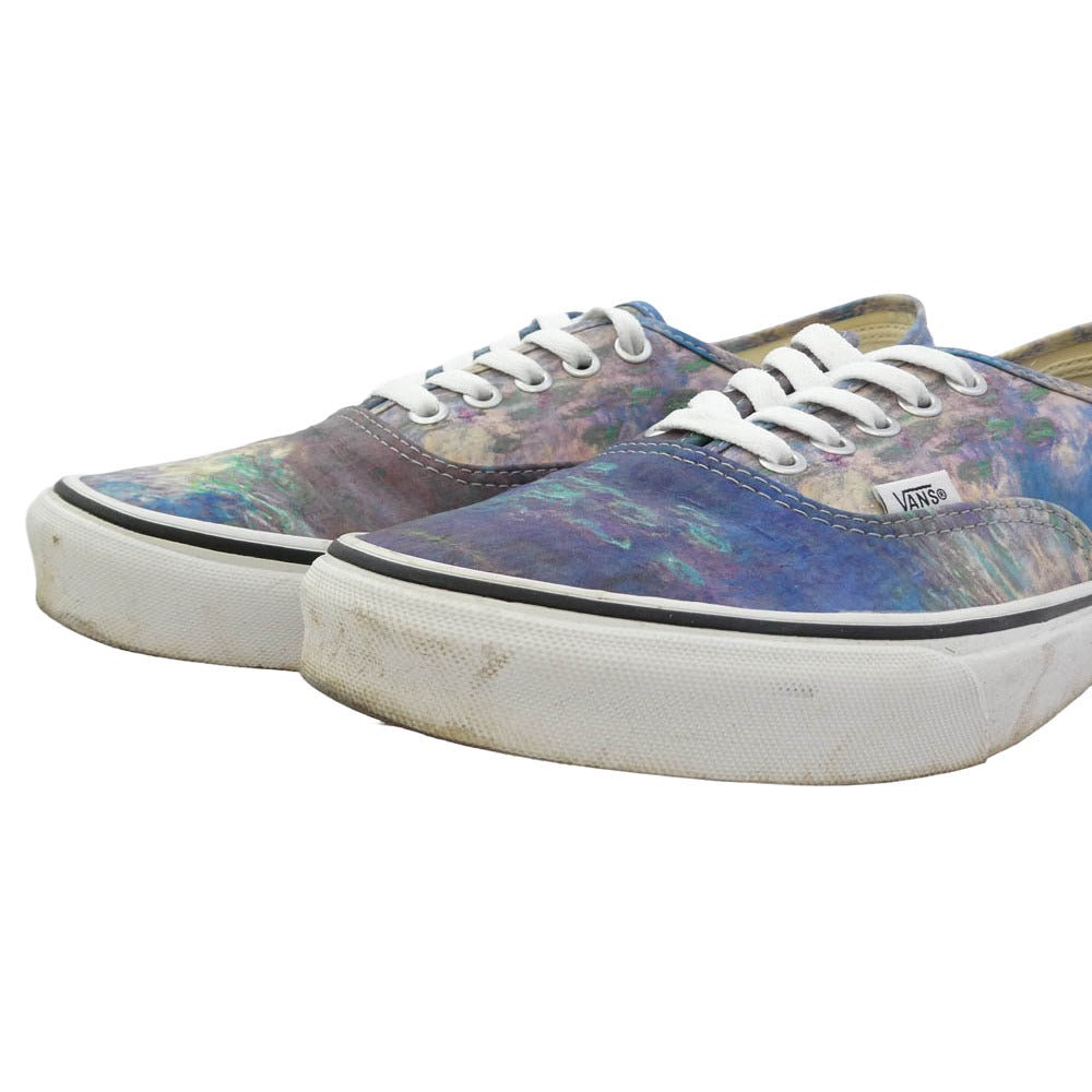 VANS バンズ VN0A2Z5I18H ×MoMa モマ Authentic オーセンティック ローカット スニーカー ブルー系 28cm【中古】