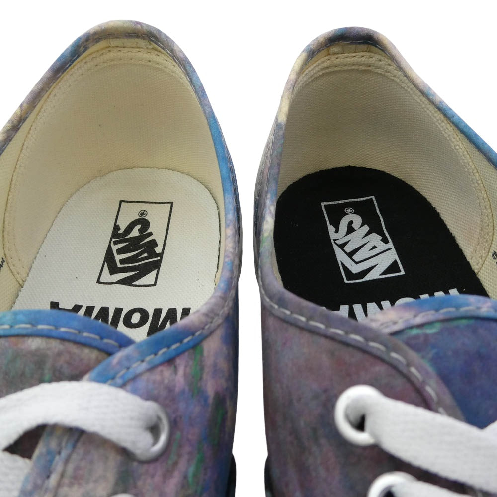 VANS バンズ VN0A2Z5I18H ×MoMa モマ Authentic オーセンティック ローカット スニーカー ブルー系 28cm【中古】