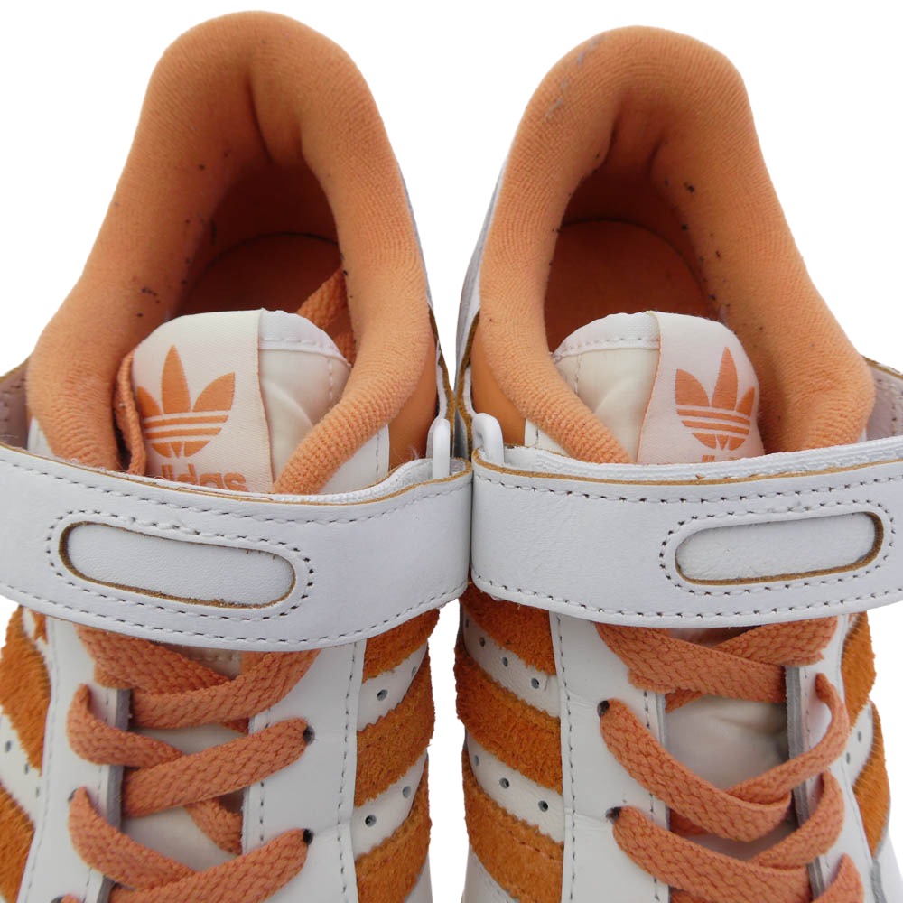 adidas アディダス G57966 FORUM LOW PREMIUM フォーラム プレミアム ローカット スニーカー ホワイト系 オレンジ系 28cm【中古】