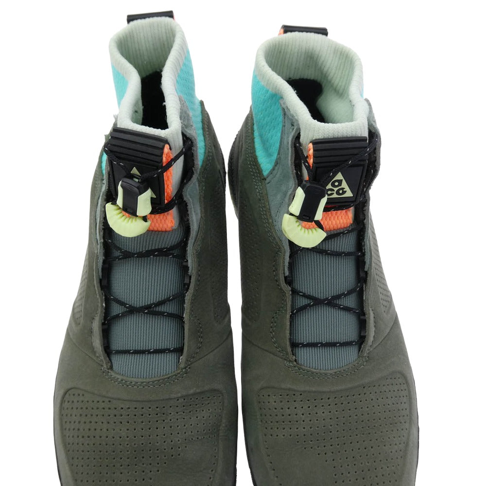 NIKE ナイキ AQ9333-900 ACG Ruckel Ridge Grey Noise Aqua ラッケル リッジ グレーノイズ アクア スニーカー カーキ系 28cm【中古】