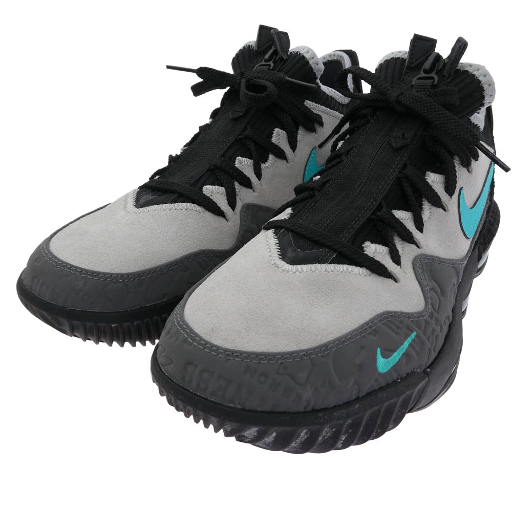 NIKE ナイキ atmos アトモス CD9471-003 × atmos LeBron 16 Clear Jade レブロン クリアジェイド スニーカー ブラック系 グレー系 28cm【中古】