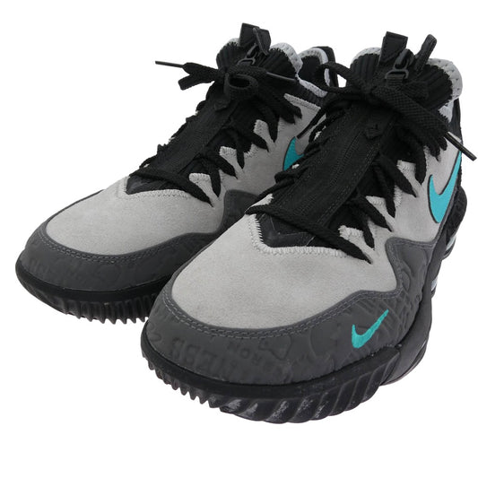 NIKE ナイキ CD9471-003 × atmos LeBron 16 Clear Jade レブロン クリアジェイド スニーカー ブラック系 グレー系 28cm【中古】