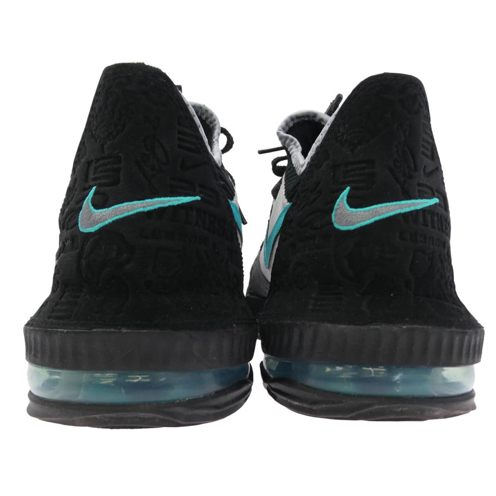 NIKE ナイキ atmos アトモス CD9471-003 × atmos LeBron 16 Clear Jade レブロン クリアジェイド スニーカー ブラック系 グレー系 28cm【中古】