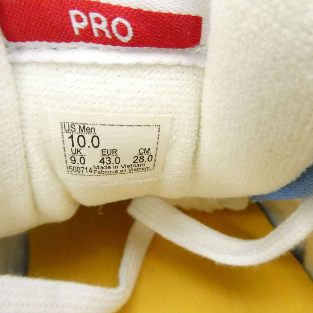 VANS バンズ VN0A4VHW2YO1 × Dime ダイム Half Cab Pro LTD ハーフキャブ プロ リミテッド スニーカー ライトブルー系 ホワイト系 28cm【極上美品】【中古】
