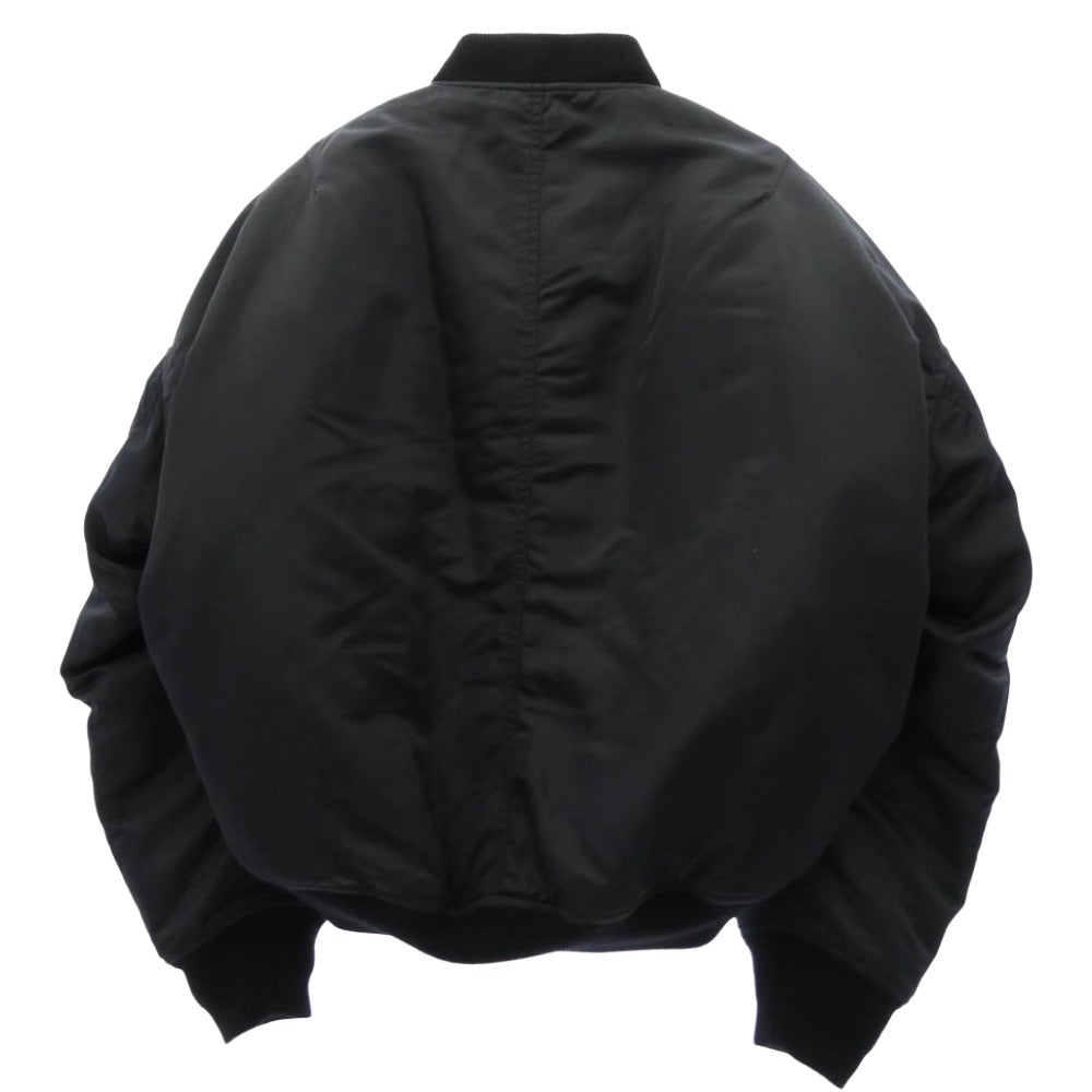 MIHARA YASUHIRO ミハラヤスヒロ A15BL061-0 レイヤード 再構築 MA-1 ボンバー ブルゾン ジャケット ブラック系 44【中古】
