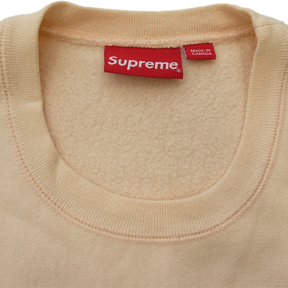 Supreme シュプリーム 16AW S LOGO Crewneck Sロゴ クルーネック スウェット トレーナー パステルクリーム系 M【中古】