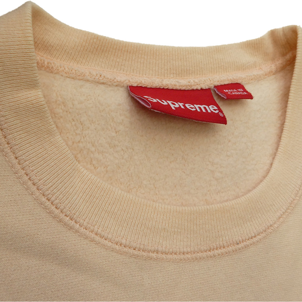 Supreme シュプリーム 16AW S LOGO Crewneck Sロゴ クルーネック スウェット トレーナー パステルクリーム系 M【中古】