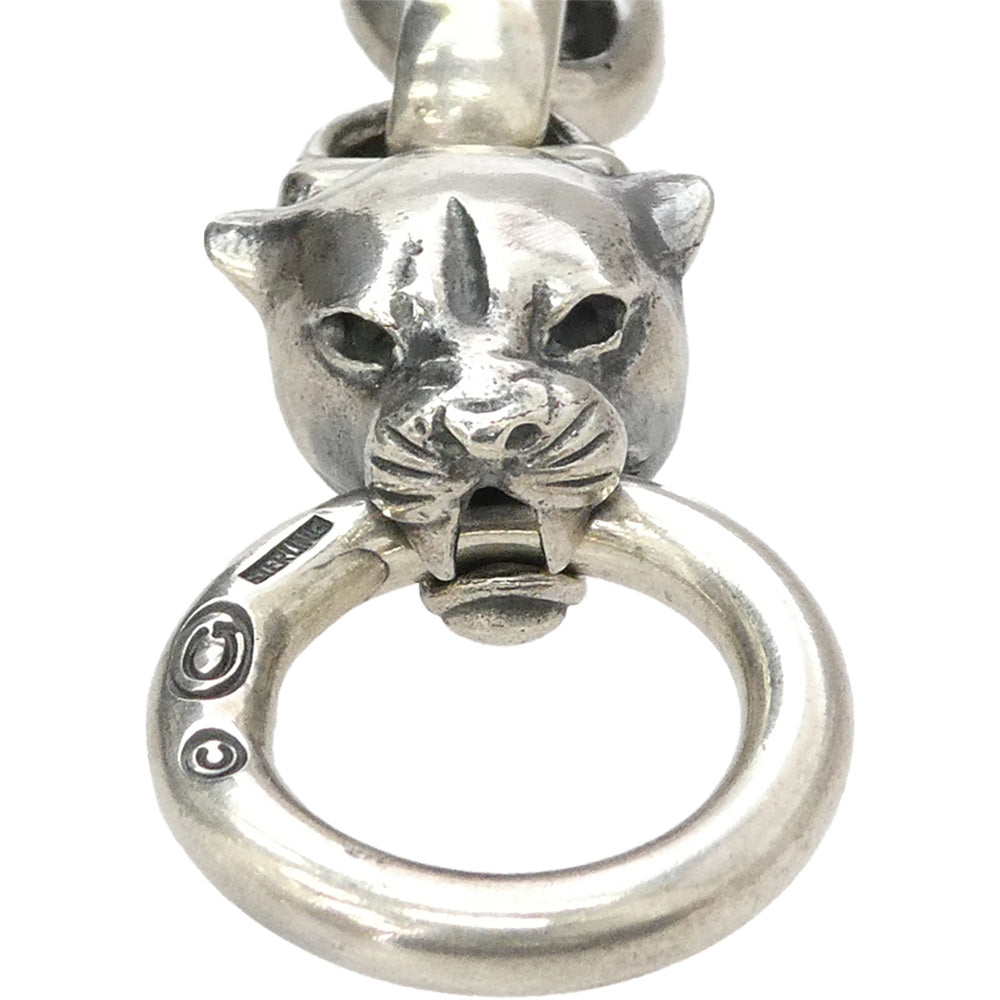GABOR ガボール ギャランティ付属 Gaboratory ガボラトリーホールディング PANTHER WITH H.W.O ＆ SMOOTH ANCHOR LINKS BRASLET パンサー スムースアンカーリンク ブレスレット シルバー系【中古】