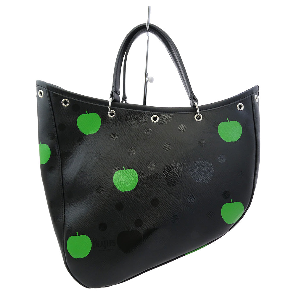COMME des GARCONS コムデギャルソン VZ-K212 The Beatles ビートルズ 山瀬まゆみペイント ハンド トート バッグ ブラック系【美品】【中古】