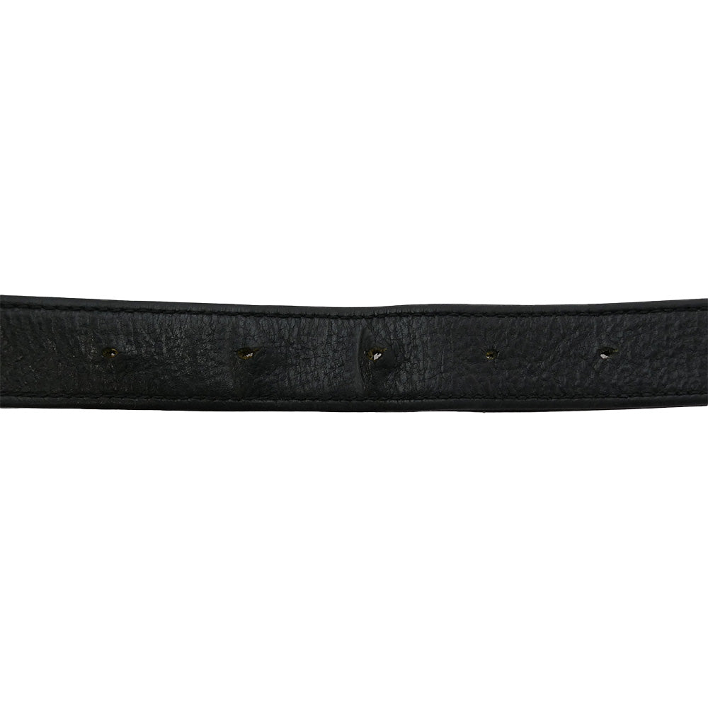 CHROME HEARTS クロムハーツ（原本無） BLT GUNSLINGER 1.0 ガンスリンガー 1.0 レザー ベルト ブラック系 シルバー系【中古】