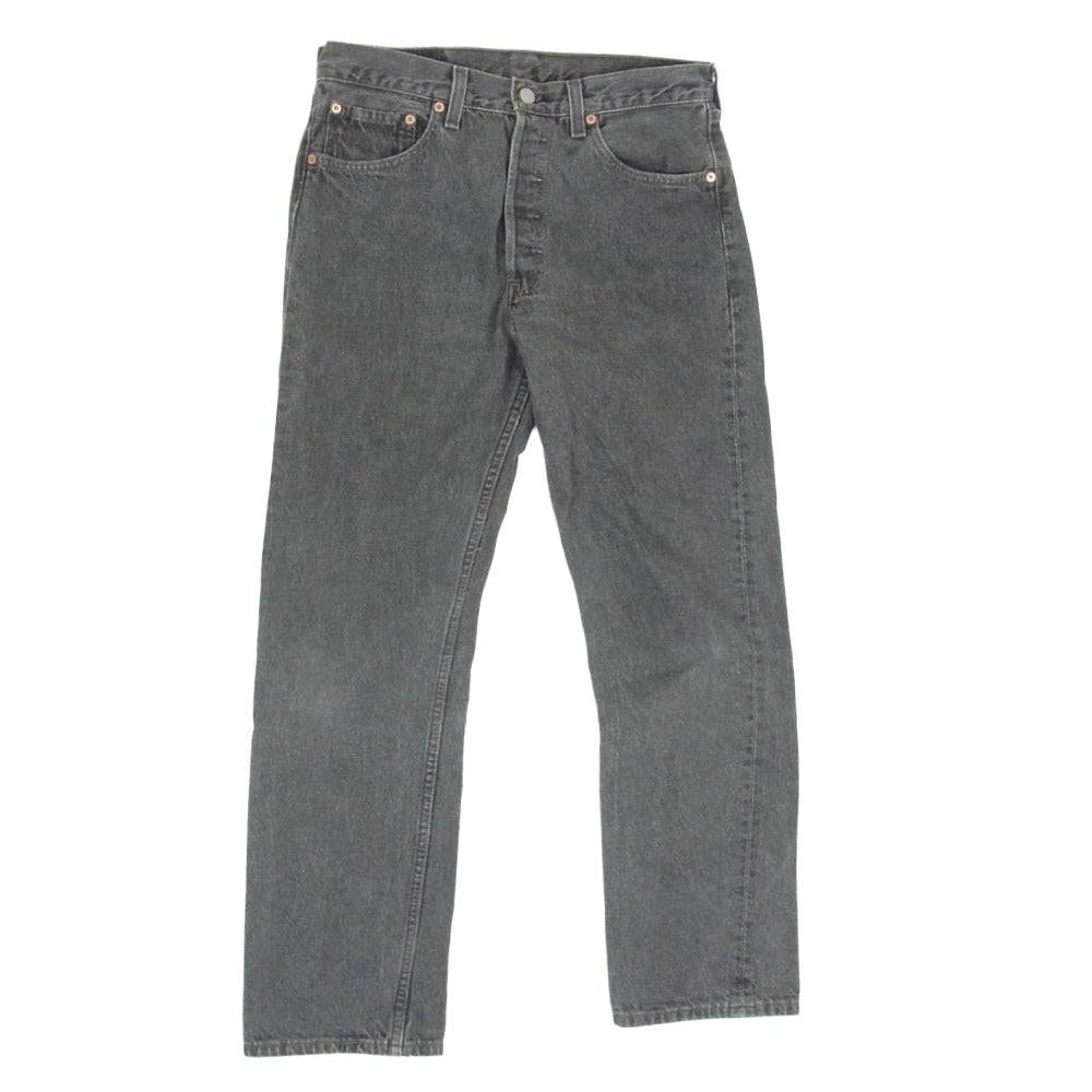 Levi's リーバイス 80s~90s USA製 501 ボタン裏刻印653 ヴィンテージ デニム パンツ ブラック系 32【中古】