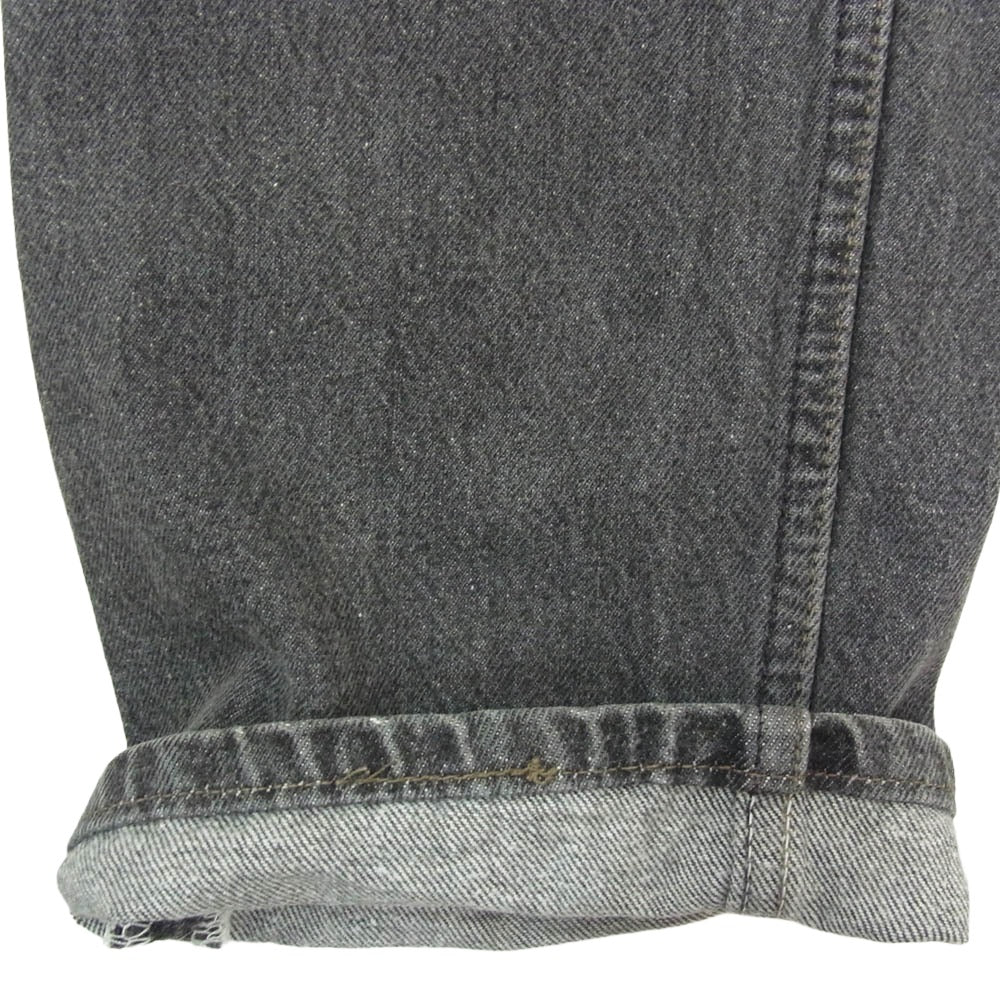 Levi's リーバイス 80s~90s USA製 501 ボタン裏刻印653 ヴィンテージ デニム パンツ ブラック系 32【中古】