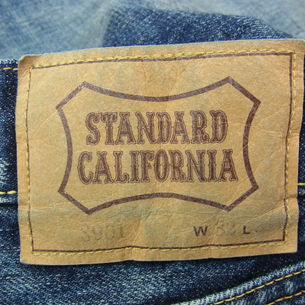 STANDARD CALIFORNIA スタンダードカリフォルニア BTDOC300 SD S901 5P Vintage Wash ヴィンテージ ウォッシュ Denim Pants ストレート デニム パンツ インディゴブルー系 32【極上美品】【中古】