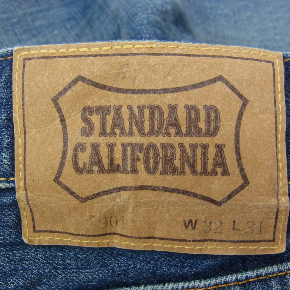 STANDARD CALIFORNIA スタンダードカリフォルニア BTDOB290 SD S901 Vintage Wash ヴィンテージ ウォッシュ Denim Pants ストレート デニム パンツ インディゴブルー系 32【極上美品】【中古】