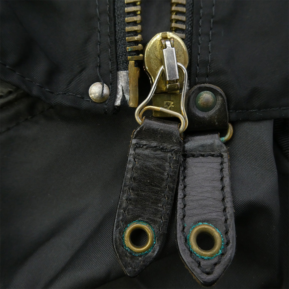 Felisi フェリージ ナイロン レザー 2WAY ハンド ショルダー バッグ ブラック系【中古】