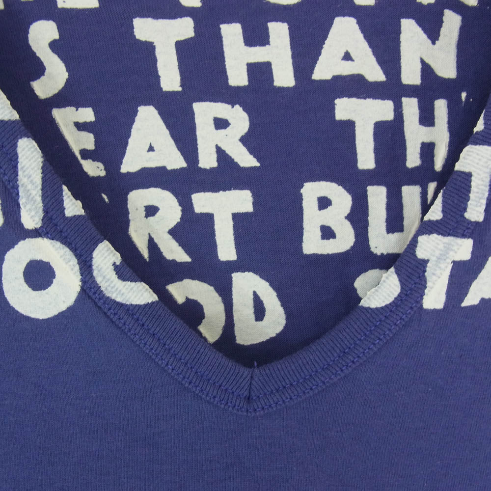 MARTIN MARGIELA マルタンマルジェラ 30 XM099 ここのえタグ AIDS TEE エイズ Tシャツ 半袖 パープル系 M【中古】