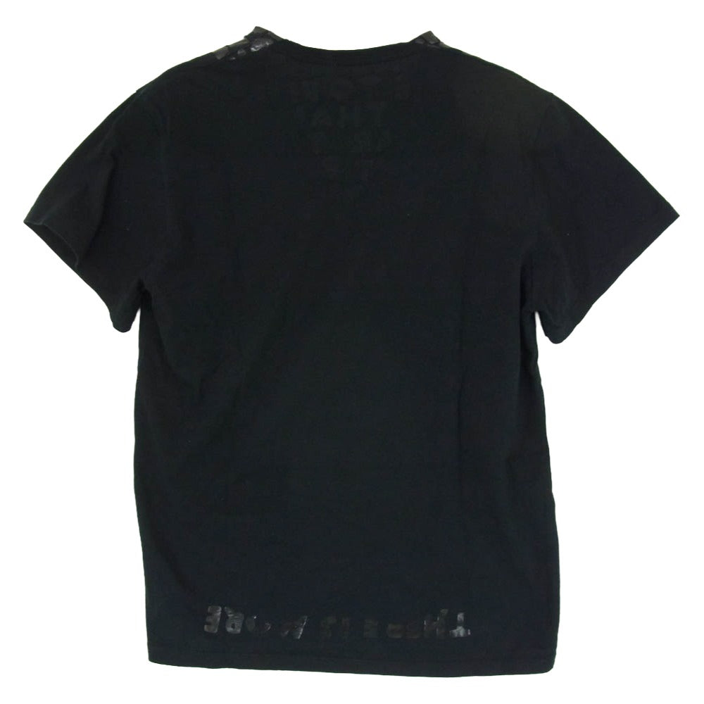 MARTIN MARGIELA マルタンマルジェラ 31 GC099 ここのえタグ AIDS TEE エイズ Tシャツ 半袖 ブラック系 M【中古】