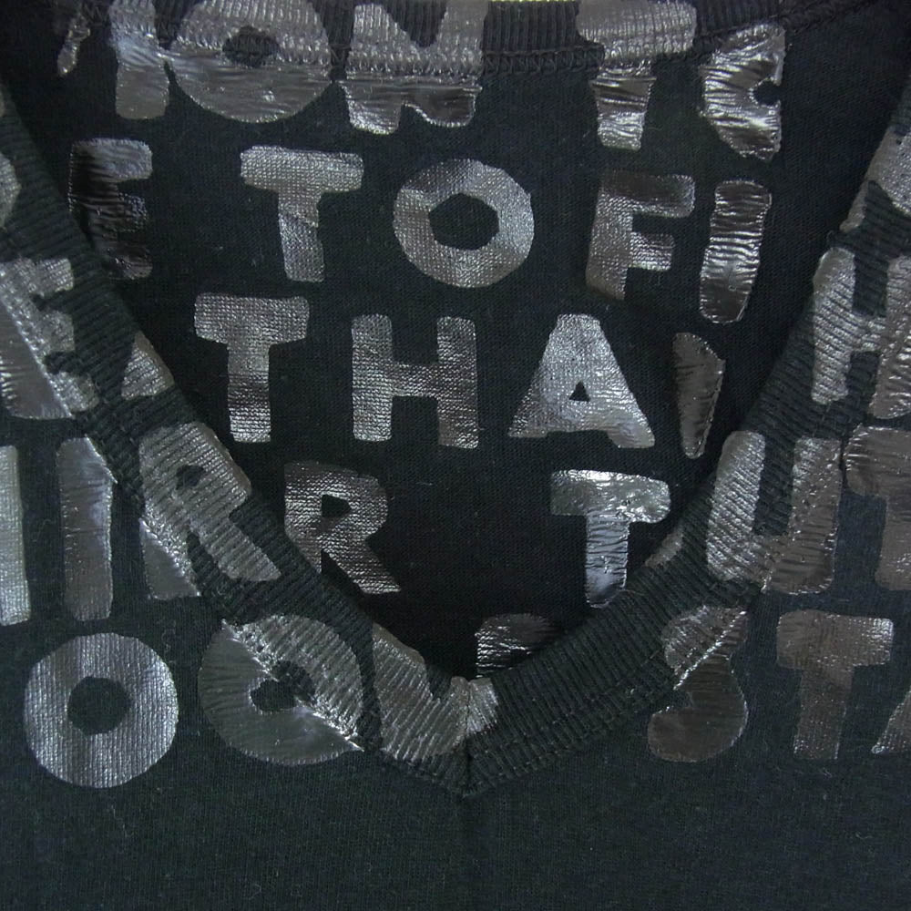 MARTIN MARGIELA マルタンマルジェラ 31 GC099 ここのえタグ AIDS TEE エイズ Tシャツ 半袖 ブラック系 M【中古】