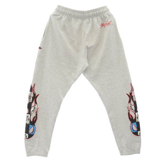 CHROME HEARTS クロムハーツ（原本無） × MATTY BOY マッティボーイ PPO BRAIN SWEATPANTS サイドプリント ブレイン スウェットパンツ グレー系 M【中古】
