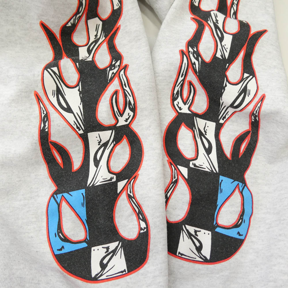 CHROME HEARTS クロムハーツ（原本無） × MATTY BOY マッティボーイ PPO BRAIN SWEATPANTS サイドプリント ブレイン スウェットパンツ グレー系 M【中古】