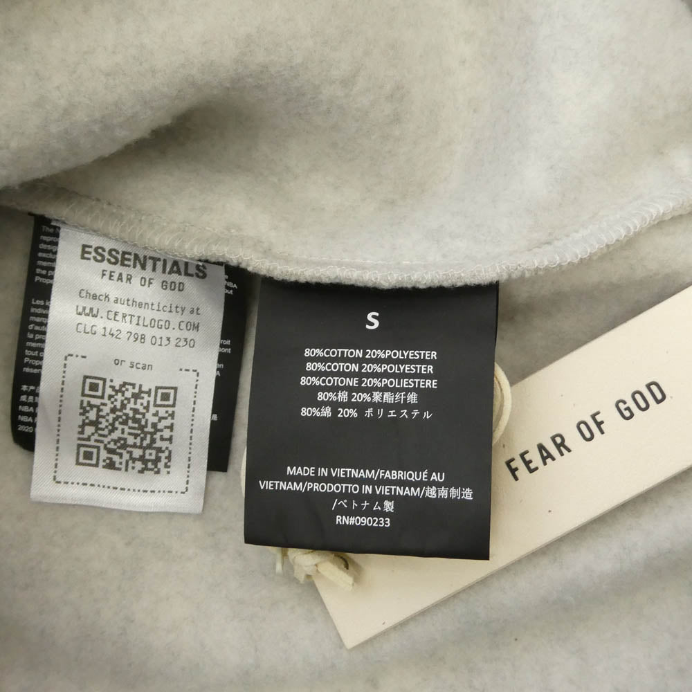 FEAR OF GOD フィアオブゴッド ESSENTIALS エッセンシャルズ × NBA パーカー フーディー ホワイト系 S【中古】