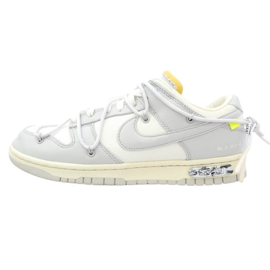 NIKE ナイキ DM1602-123 × Off-White オフホワイト Dunk Low 1 of 50 Lot.49 ホワイト系 グレー系 27cm【中古】