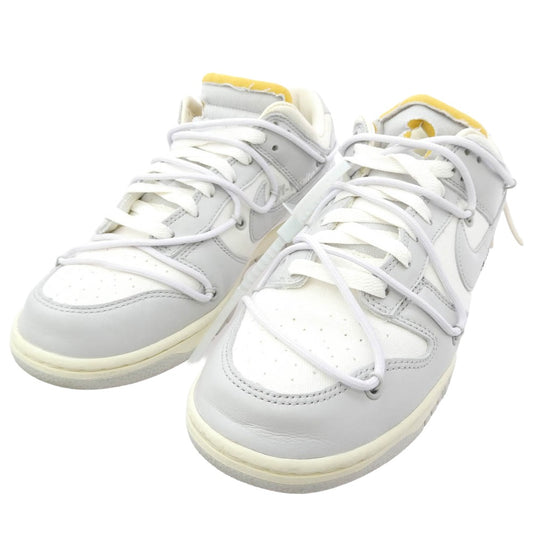 NIKE ナイキ DM1602-123 × Off-White オフホワイト Dunk Low 1 of 50 Lot.49 ホワイト系 グレー系 27cm【中古】