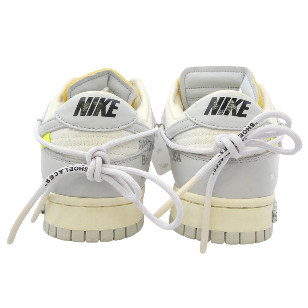 NIKE ナイキ OFF-WHITE オフホワイト DM1602-123 × Off-White オフホワイト Dunk Low 1 of 50 Lot.49 ホワイト系 グレー系 27cm【中古】
