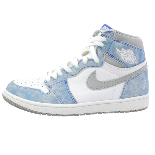 NIKE AIR JORDAN ナイキ ジョーダン 555088-402 Air Jordan 1 High OG Hyper Royal AJ1 エアジョーダン ハイパーロイヤル スニーカー ホワイト系 ブルー系 27cm【中古】