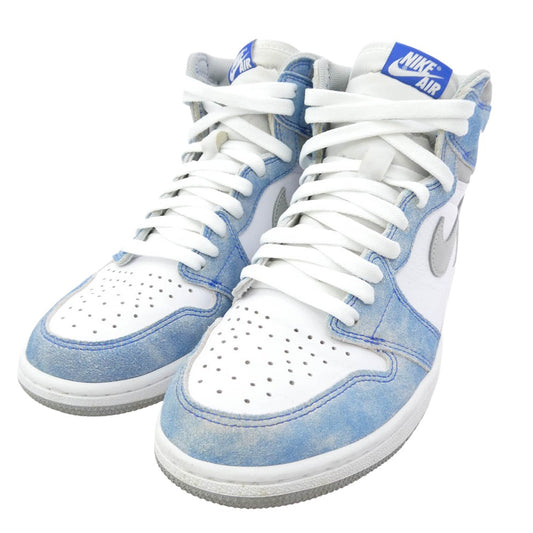 NIKE AIR JORDAN ナイキ ジョーダン 555088-402 Air Jordan 1 High OG Hyper Royal AJ1 エアジョーダン ハイパーロイヤル スニーカー ホワイト系 ブルー系 27cm【中古】