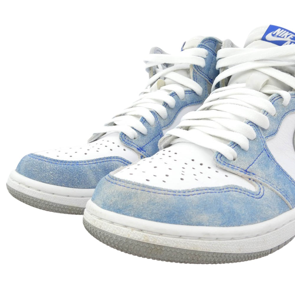 NIKE AIR JORDAN ナイキ ジョーダン 555088-402 Air Jordan 1 High OG Hyper Royal AJ1 エアジョーダン ハイパーロイヤル スニーカー ホワイト系 ブルー系 27cm【中古】