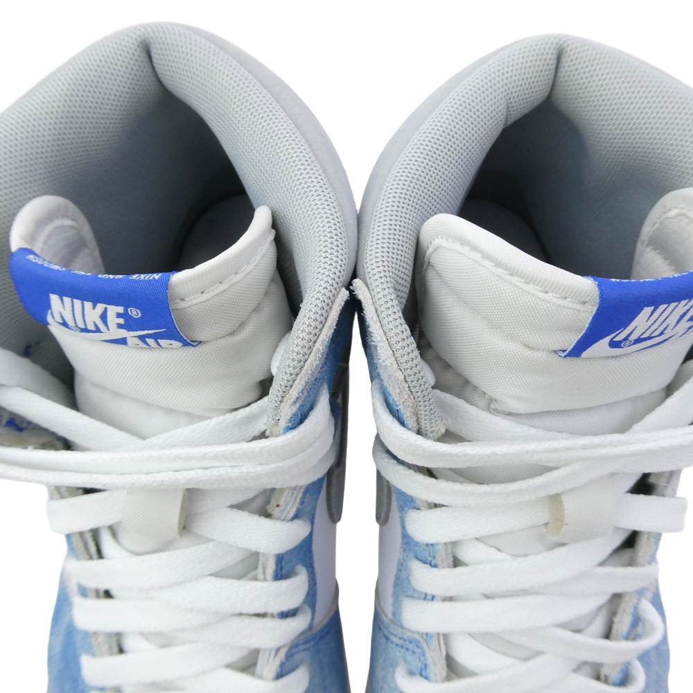 NIKE AIR JORDAN ナイキ ジョーダン 555088-402 Air Jordan 1 High OG Hyper Royal AJ1 エアジョーダン ハイパーロイヤル スニーカー ホワイト系 ブルー系 27cm【中古】