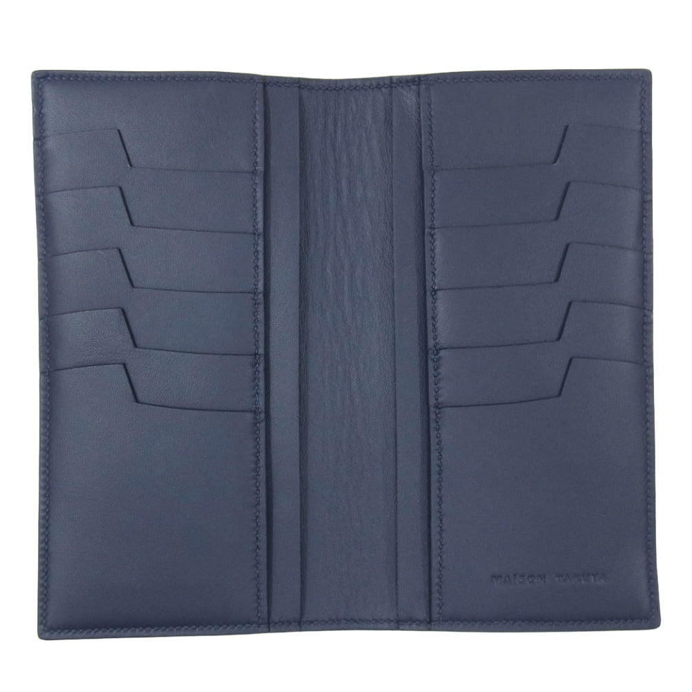 MAISON TAKUYA メゾンタクヤ New Multi CC Wallet 2 MCC2 2つ折り 長財布 ロングウォレット ネイビー系【新古品】【未使用】【中古】