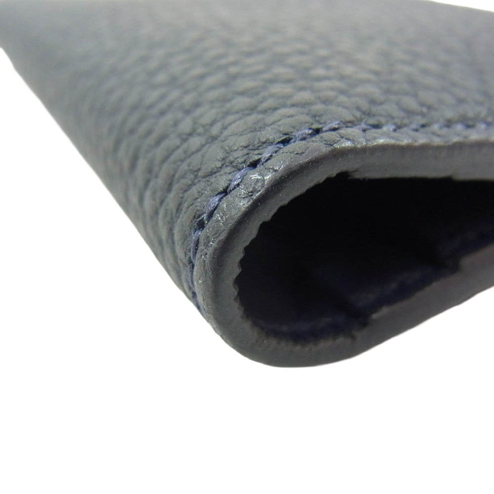 MAISON TAKUYA メゾンタクヤ New Multi CC Wallet 2 MCC2 2つ折り 長財布 ロングウォレット ネイビー系【新古品】【未使用】【中古】