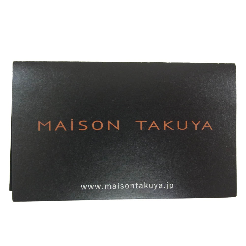 MAISON TAKUYA メゾンタクヤ New Multi CC Wallet 2 MCC2 2つ折り 長財布 ロングウォレット ネイビー系【新古品】【未使用】【中古】