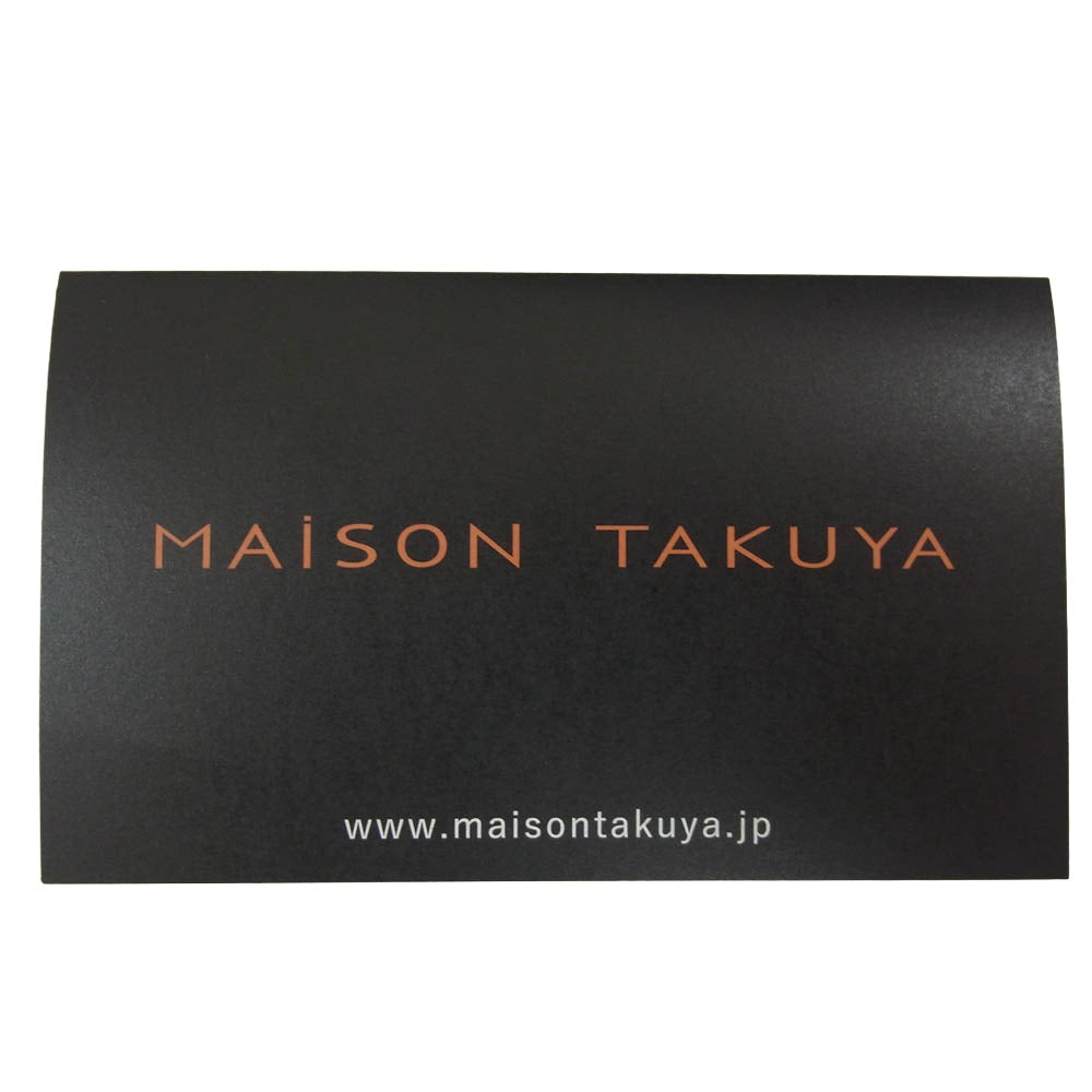 MAISON TAKUYA メゾンタクヤ TT2 WALLET 長財布 2つ折り ロングウォレット ネイビー系【新古品】【未使用】【中古】