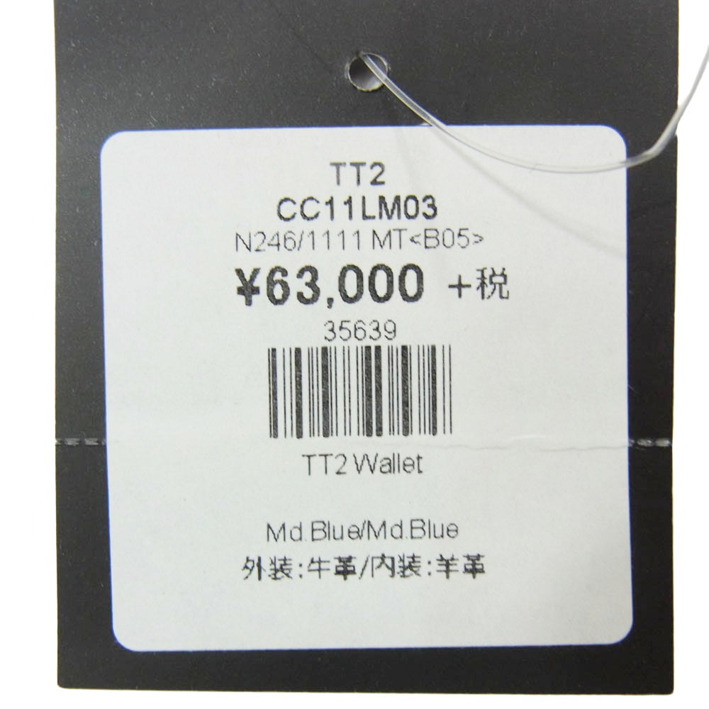 MAISON TAKUYA メゾンタクヤ TT2 WALLET 長財布 2つ折り ロングウォレット ネイビー系【新古品】【未使用】【中古】