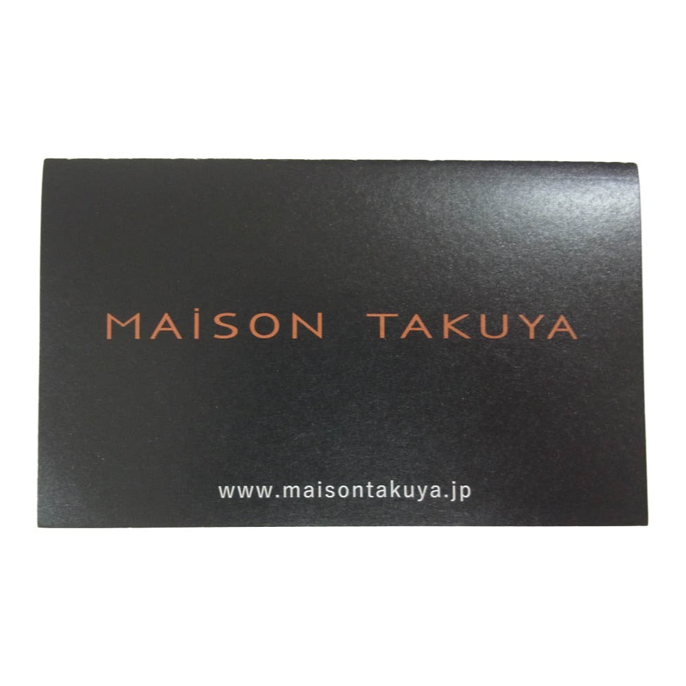 MAISON TAKUYA メゾンタクヤ TT2 WALLET 長財布 2つ折り ロングウォレット ネイビー系【新古品】【未使用】【中古】